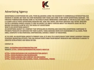 advertising agency