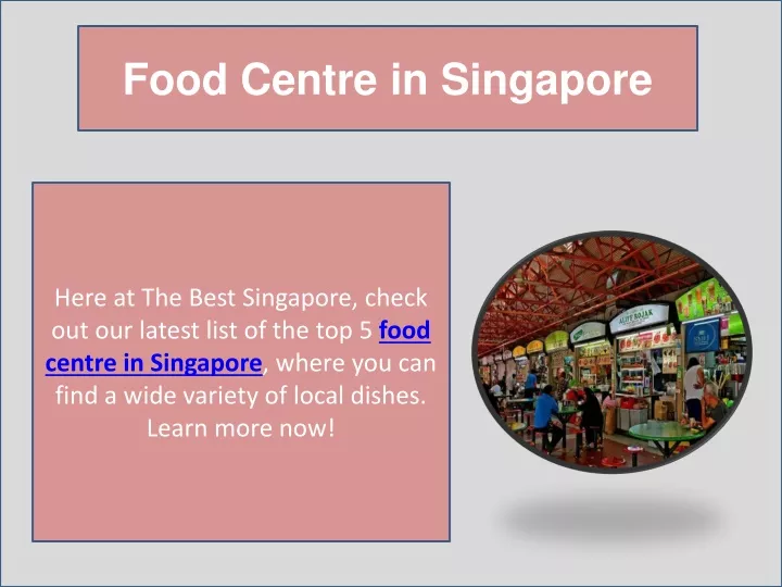 food centre in singapore