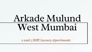 Arkade Mulund West Mumbai - E Brochure