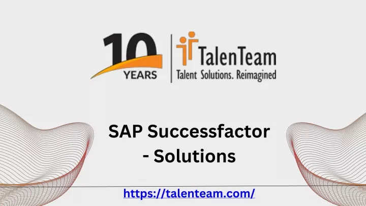 sap successfactor solutions