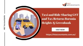 Taxi and Ride Sharing GST and Tax Returns Boronia Heights & Greenbank