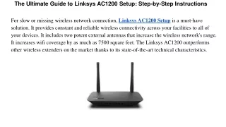 the ultimate guide to linksys ac1200 setup step by step instructions