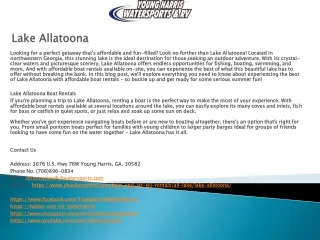 lake allatoona