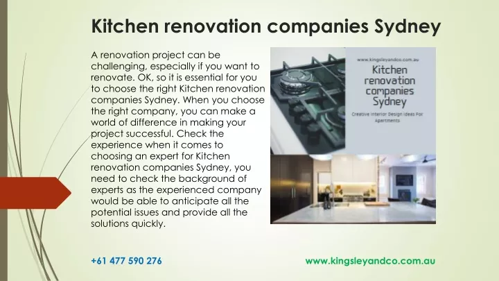 kitchen renovation companies sydney