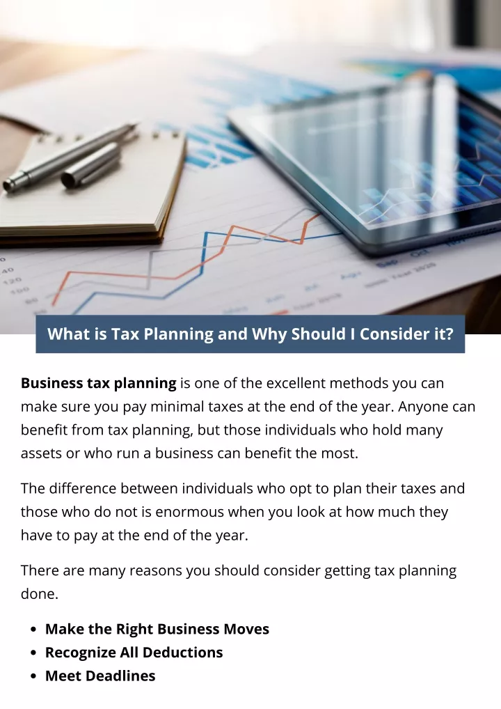 what is tax planning and why should i consider it