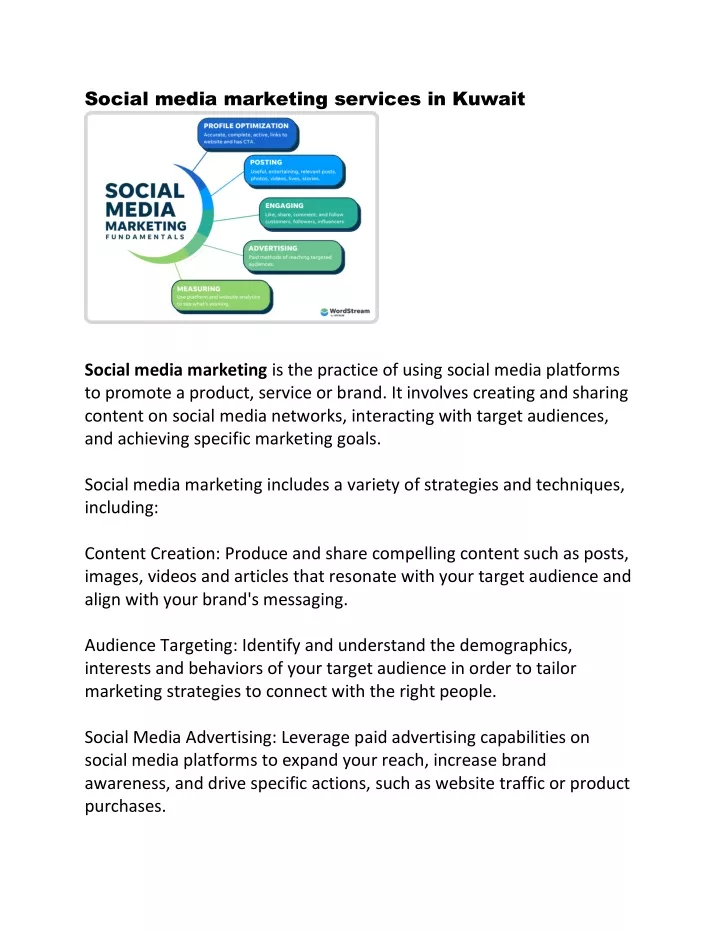 social media marketing services in kuwait