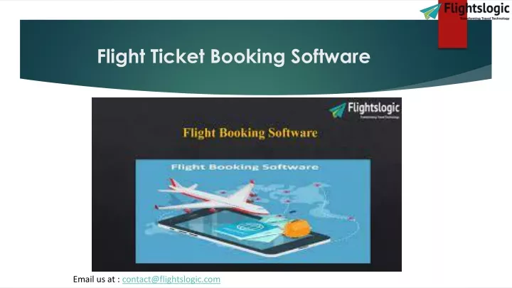 flight ticket booking software