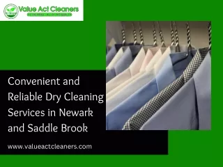 Convenient and Reliable Dry Cleaning Services in Newark and Saddle Brook