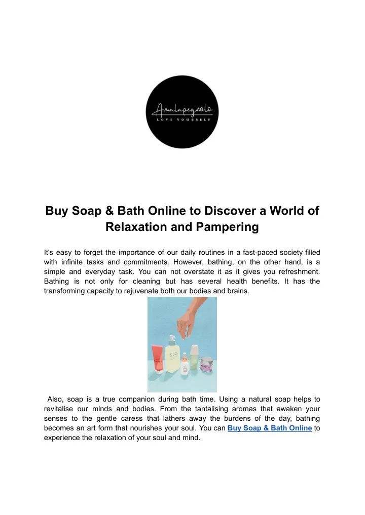 buy soap bath online to discover a world