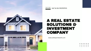 Salt And Sea Properties - A Real Estate Solutions And Investment Company