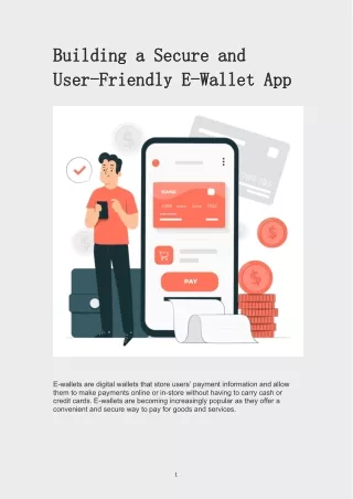 Building a Secure and User-Friendly E-Wallet App