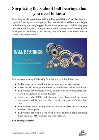 Introduction to Ball Bearings: Exploring the basic concept