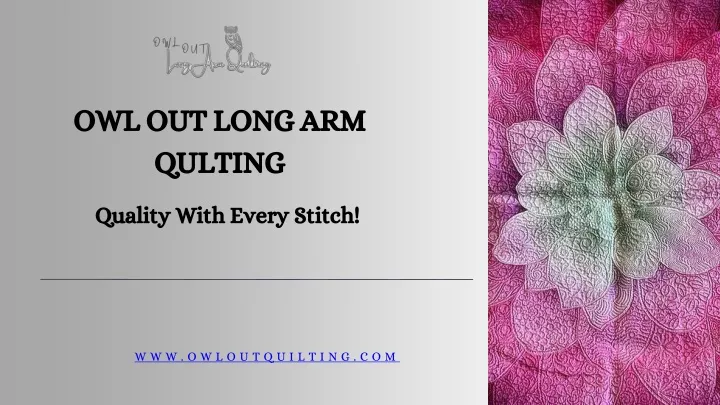 owl out long arm qulting