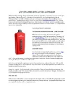 VAPE STARTER KITS & PODS AUSTRALIA - slide 1