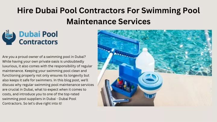 hire dubai pool contractors for swimming pool