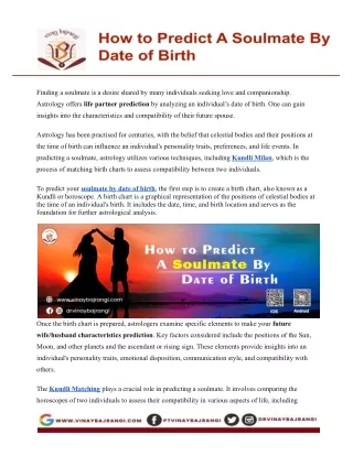 How to Predict A Soulmate By Date of Birth.docx