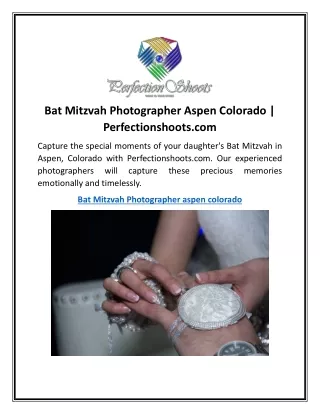 Bat Mitzvah Photographer Aspen Colorado | Perfectionshoots.com