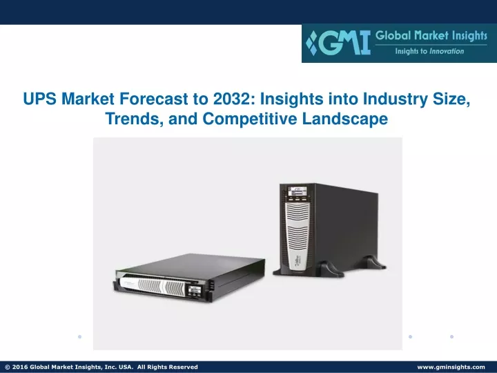 ups market forecast to 2032 insights into