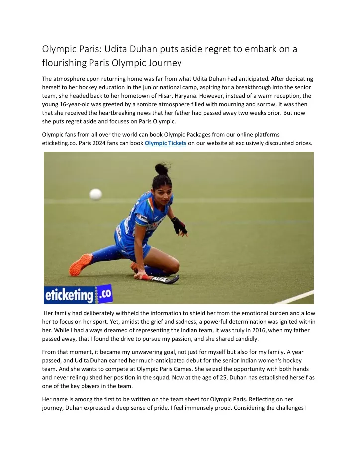 olympic paris udita duhan puts aside regret