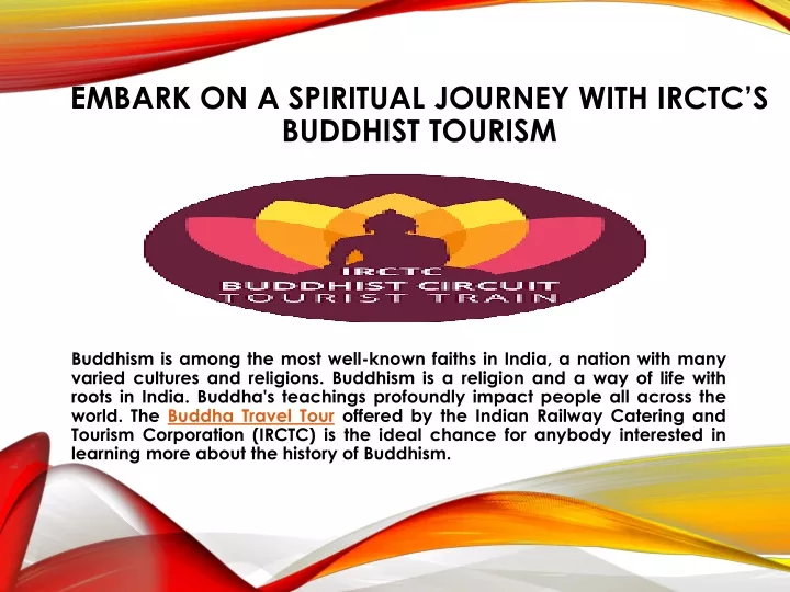 embark on a spiritual journey with irctc s buddhist tourism