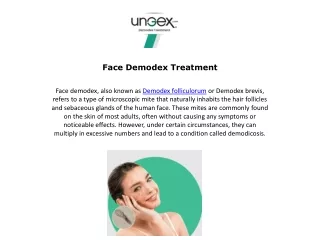 Best Face Demodex Treatment