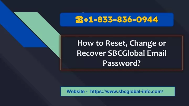 how to reset change or recover sbcglobal email password