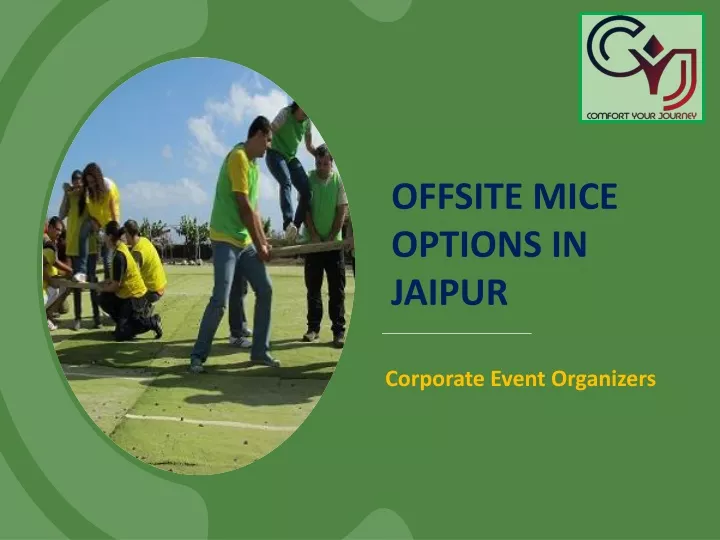 offsite mice options in jaipur