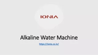 alkaline water machine