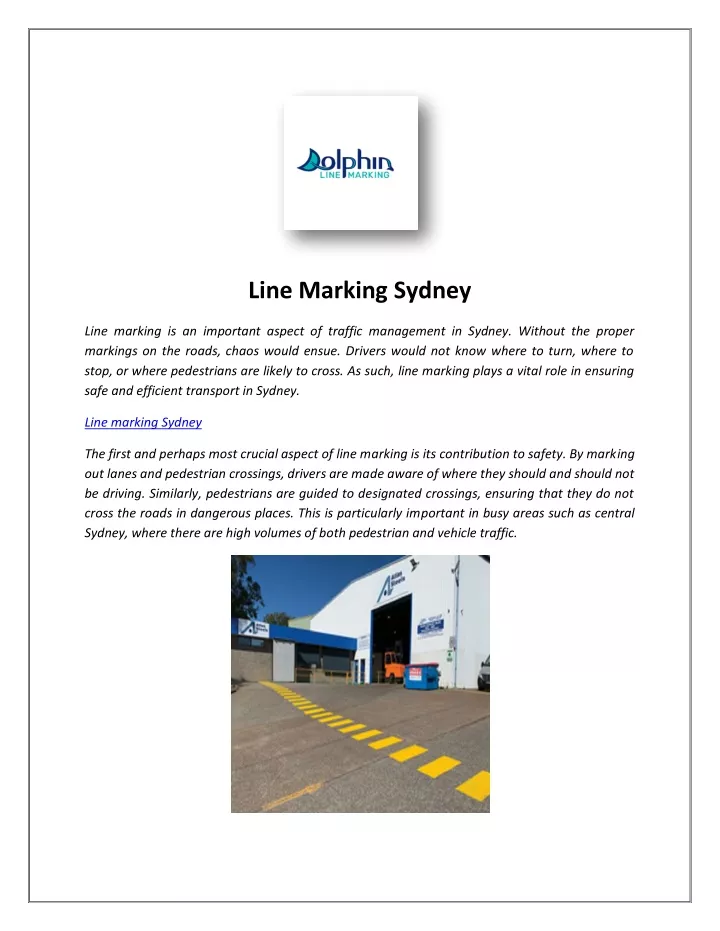 line marking sydney