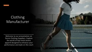 Discover Top Tennis Clothing Suppliers: Elevate Your Game with Style and Perform