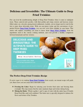 delicious and irresistible the ultimate guide