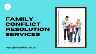 Family Conflict Resolution Services