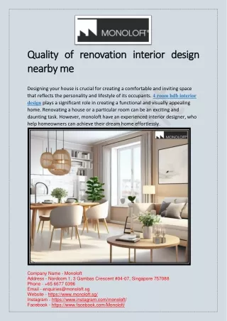 BEST RENOVATION INTERIOR DESIGN COMPANY NEARBY ME