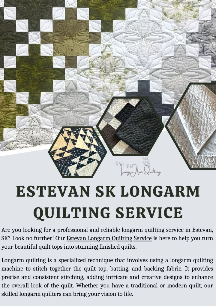 estevan sk longarm quilting service