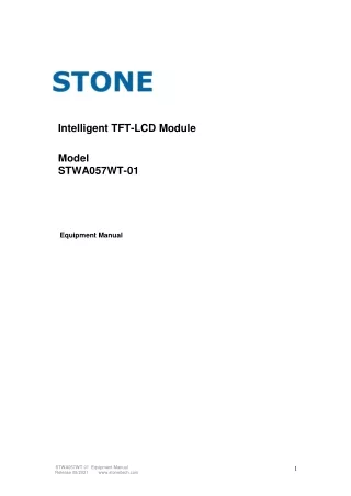 Datasheet STWA057WT-01