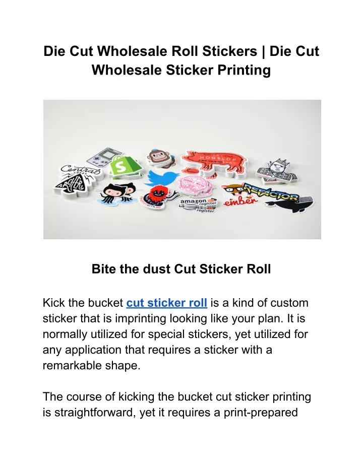 die cut wholesale roll stickers die cut wholesale