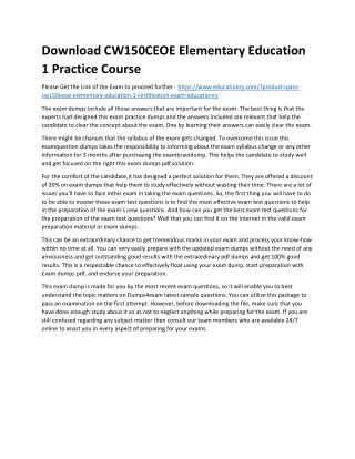 download cw150ceoe elementary education