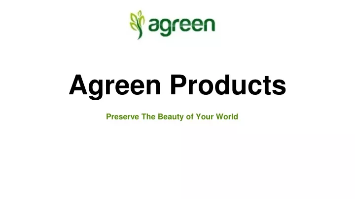 agreen products