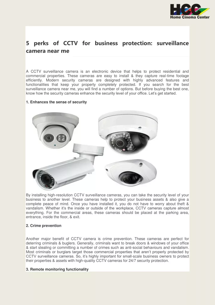 5 perks of cctv for business protection