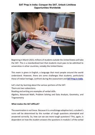 sat prep in india conquer the sat unlock