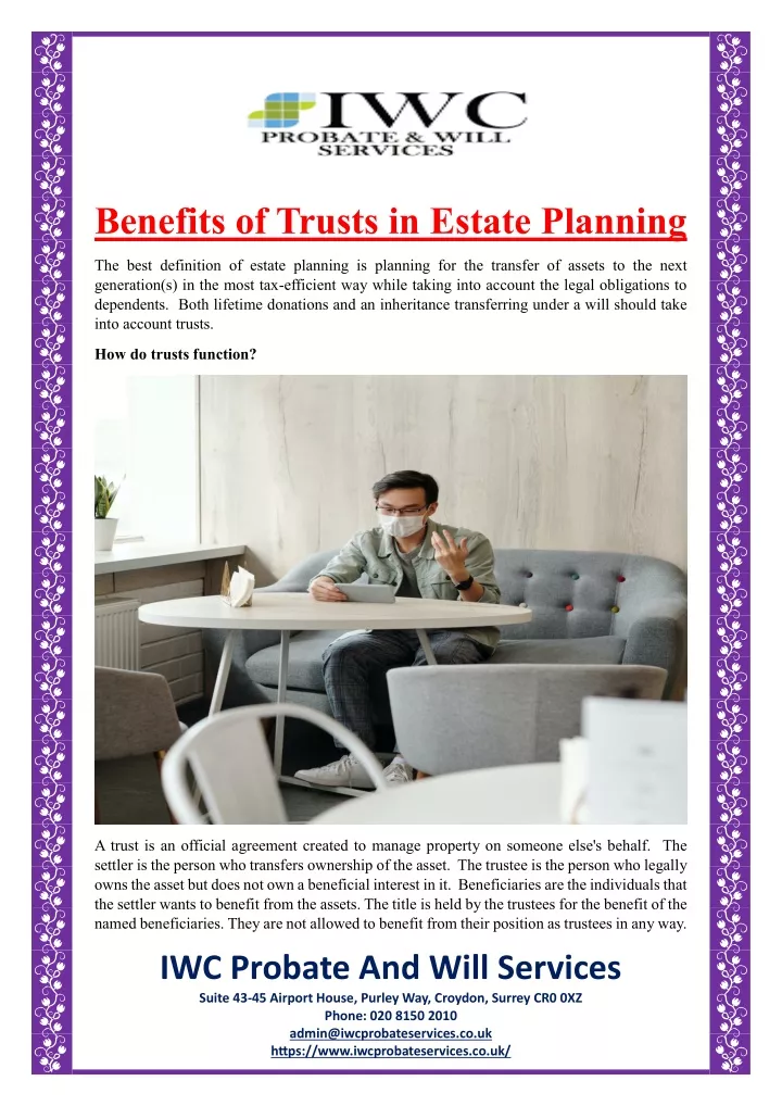 benefits of trusts in estate planning