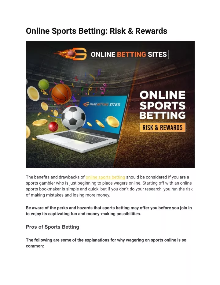 online sports betting risk rewards