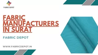 Fabric Manufacturers In Surat