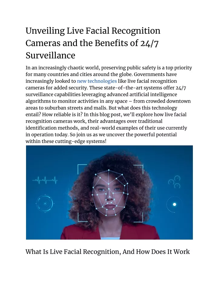 unveiling live facial recognition cameras