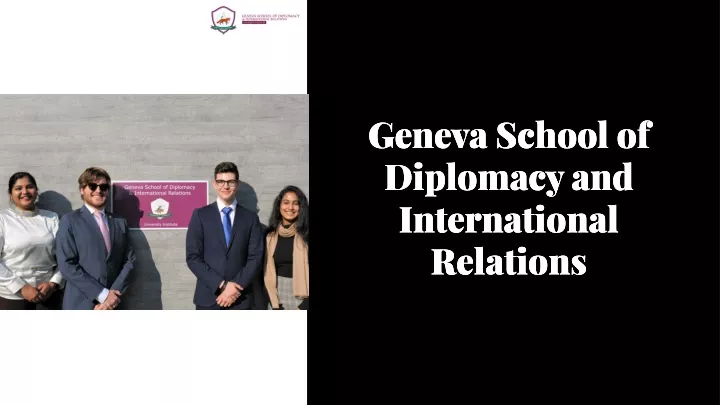 geneva school of diplomacy and international