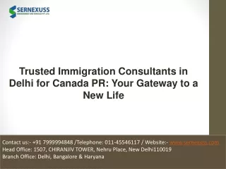 Trusted Immigration Consultants in Delhi for Canada PR: Your Gateway to a New Li