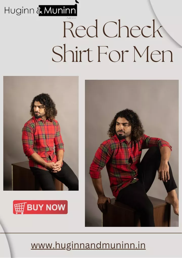 red check shirt for men