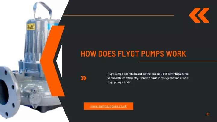 how does flygt pumps work