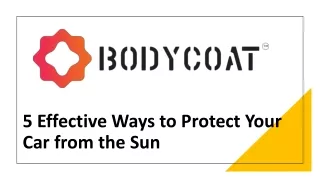 5 effective ways to protect your car from the sun