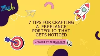 Tips for Crafting a Freelance Portfolio that Gets Noticed